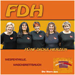 fünf dicke Herzen